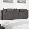 Image de vidaXL Coussin de tête de lit Viana gris 160 cm similicuir