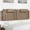 Image de vidaXL Coussin de tête de lit Viana cappuccino 160 cm similicuir