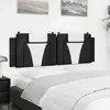 Image de vidaXL Coussin de tête de lit Viana noir et blanc 160 cm similicuir
