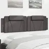 Image de vidaXL Coussin de tête de lit Viana gris 180 cm similicuir