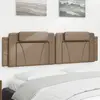Image de vidaXL Coussin de tête de lit Viana cappuccino 180 cm similicuir