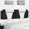 Image de vidaXL Coussin de tête de lit Viana noir et blanc 180 cm similicuir