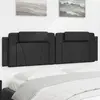 Image de vidaXL Coussin de tête de lit Viana noir 183 cm similicuir