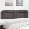 Image de vidaXL Coussin de tête de lit Viana gris 200 cm similicuir