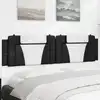 Image de vidaXL Coussin de tête de lit Viana noir et blanc 200 cm similicuir