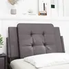 Image de vidaXL Coussin de tête de lit Zadar gris 80 cm similicuir