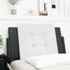 Image de vidaXL Coussin de tête de lit Zadar noir et blanc 80 cm similicuir