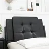 Image de vidaXL Coussin de tête de lit Zadar noir 90 cm similicuir