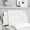 Image de vidaXL Coussin de tête de lit Zadar blanc 90 cm similicuir