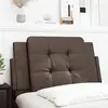 Image de vidaXL Coussin de tête de lit Zadar marron 90 cm similicuir