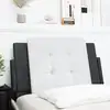 Image de vidaXL Coussin de tête de lit Zadar noir et blanc 90 cm similicuir
