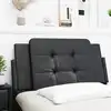 Image de vidaXL Coussin de tête de lit Zadar noir 100 cm similicuir