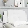 Image de vidaXL Coussin de tête de lit Zadar blanc 100 cm similicuir