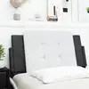 Image de vidaXL Coussin de tête de lit Zadar noir et blanc 100 cm similicuir