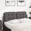 Image de vidaXL Coussin de tête de lit Zadar gris 120 cm similicuir