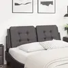 Image de vidaXL Coussin de tête de lit Zadar gris 140 cm similicuir