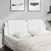 Image de vidaXL Coussin de tête de lit Zadar blanc 160 cm similicuir