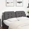 Image de vidaXL Coussin de tête de lit Zadar gris 160 cm similicuir