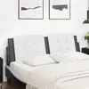 Image de vidaXL Coussin de tête de lit Zadar blanc et noir 160 cm similicuir