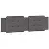 Image de vidaXL Coussin de tête de lit Zadar gris 180 cm similicuir