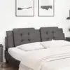 Image de vidaXL Coussin de tête de lit Zadar gris 180 cm similicuir