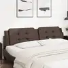 Image de vidaXL Coussin de tête de lit Zadar marron 200 cm similicuir