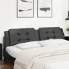 Image de vidaXL Coussin de tête de lit Zadar noir 193 cm similicuir