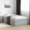 Image de vidaXL Cadre de lit avec LED sans matelas sonoma gris 100x200 cm