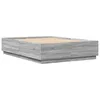 Image de vidaXL Cadre de lit sans matelas sonoma gris 160x200 cm