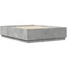 Image de vidaXL Cadre de lit sans matelas gris béton 150x200 cm