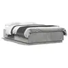Image de vidaXL Cadre de lit sans matelas gris béton 150x200 cm