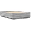 Image de vidaXL Cadre de lit sans matelas sonoma gris 120x200 cm