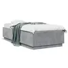 Image de vidaXL Cadre de lit sans matelas gris béton 100x200 cm