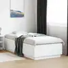 Image de vidaXL Cadre de lit sans matelas blanc 90x200 cm