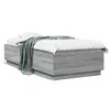 Image de vidaXL Cadre de lit sans matelas sonoma gris 90x200 cm