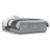 Image de vidaXL Cadre de lit sans matelas gris béton 140x190 cm