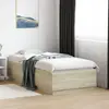 Image de vidaXL Cadre de lit sans matelas chêne sonoma 90x190 cm
