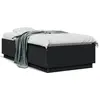 Image de vidaXL Cadre de lit sans matelas noir 75x190 cm