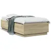 Image de vidaXL Cadre de lit sans matelas chêne sonoma 75x190 cm