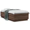 Image de vidaXL Cadre de lit sans matelas chêne marron 75x190 cm