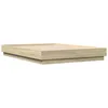 Image de vidaXL Cadre de lit avec LED sans matelas chêne sonoma 135x190 cm