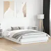 Image de vidaXL Cadre de lit sans matelas blanc 160x200 cm