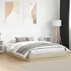 Image de vidaXL Cadre de lit sans matelas chêne sonoma 160x200 cm