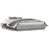 Image de vidaXL Cadre de lit sans matelas gris béton 120x190 cm