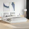 Image de vidaXL Cadre de lit sans matelas blanc 200x200 cm
