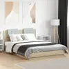 Image de vidaXL Cadre de lit sans matelas chêne sonoma 140x200 cm