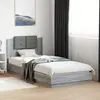 Image de vidaXL Cadre de lit sans matelas sonoma gris 100x200 cm