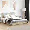 Image de vidaXL Cadre de lit sans matelas chêne sonoma 135x190 cm