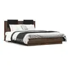 Image de vidaXL Cadre de lit sans matelas chêne marron 120x190 cm