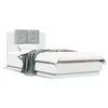 Image de vidaXL Cadre de lit sans matelas blanc 90x190 cm